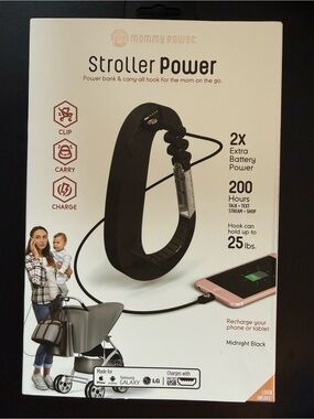 Stroller Power Portable Charger - Midnight Black